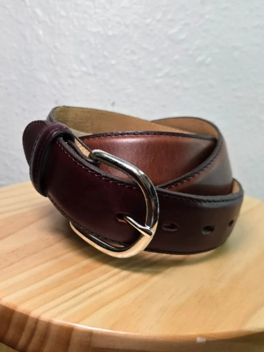Justin Men's Classic Western Brown Leather Belt